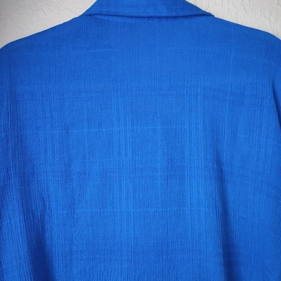 WomanWithin Women's Plus size 1X Cotton Gauze Big Shirt - Picture 7 of 10